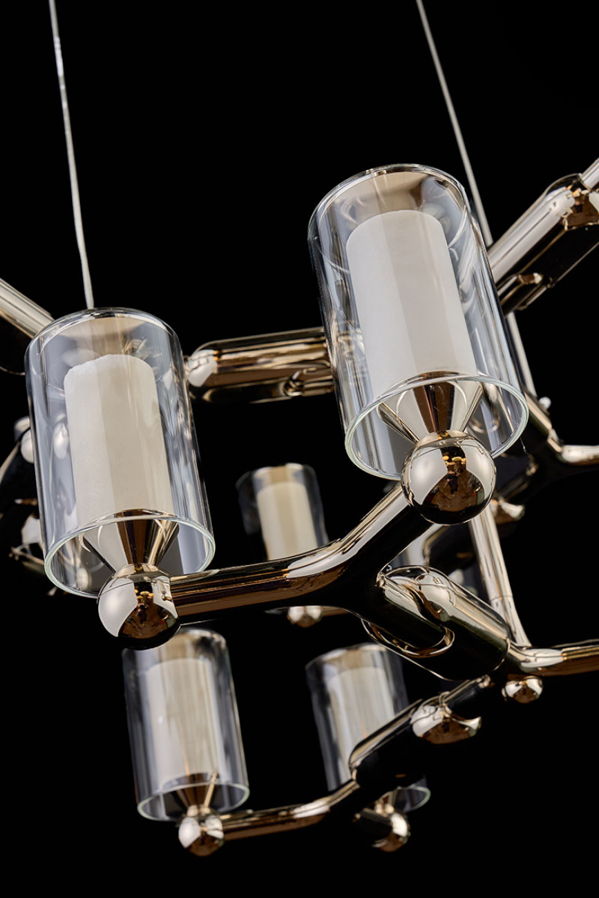 Подвесная люстра vanda le3067/12+6 ni