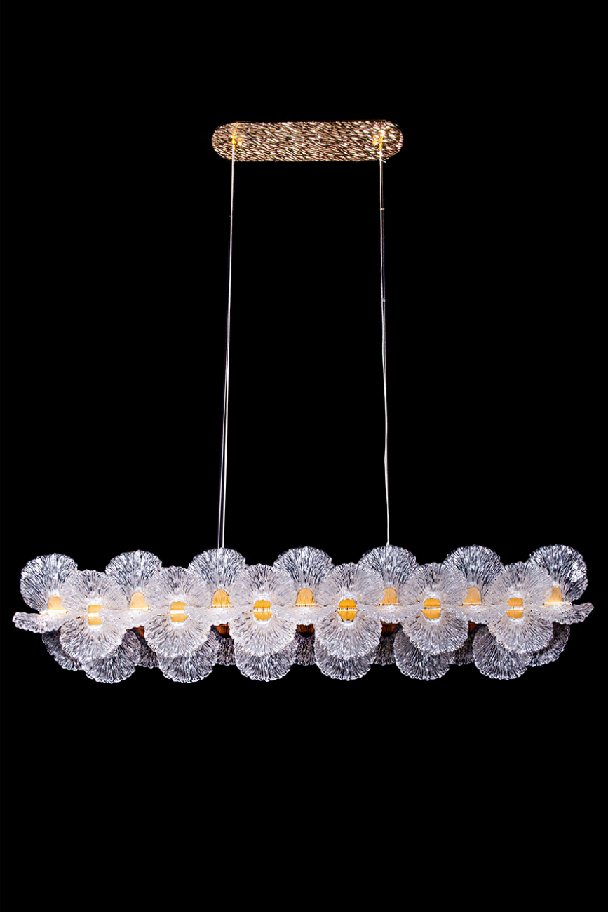 Подвесная люстра jardin le3032/1260 gd/sh