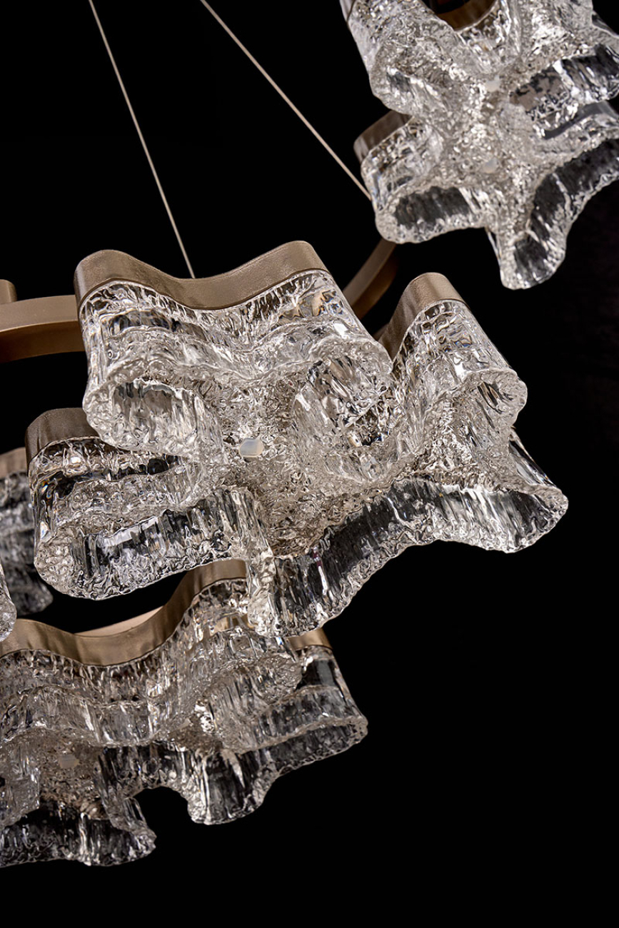 Подвесная люстра recif le7724/850-2k grey