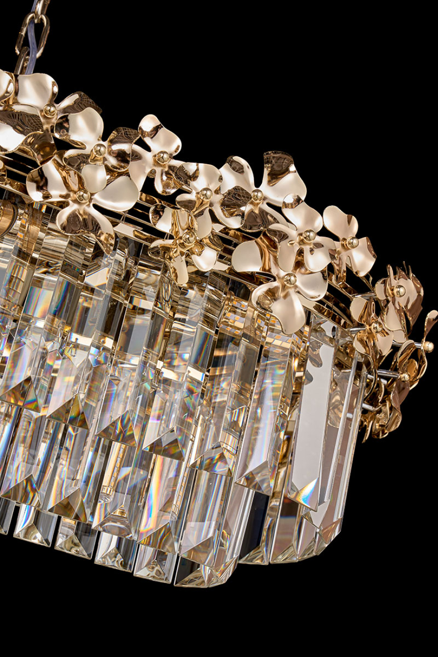 Подвесная люстра zara le3060/1200l gd