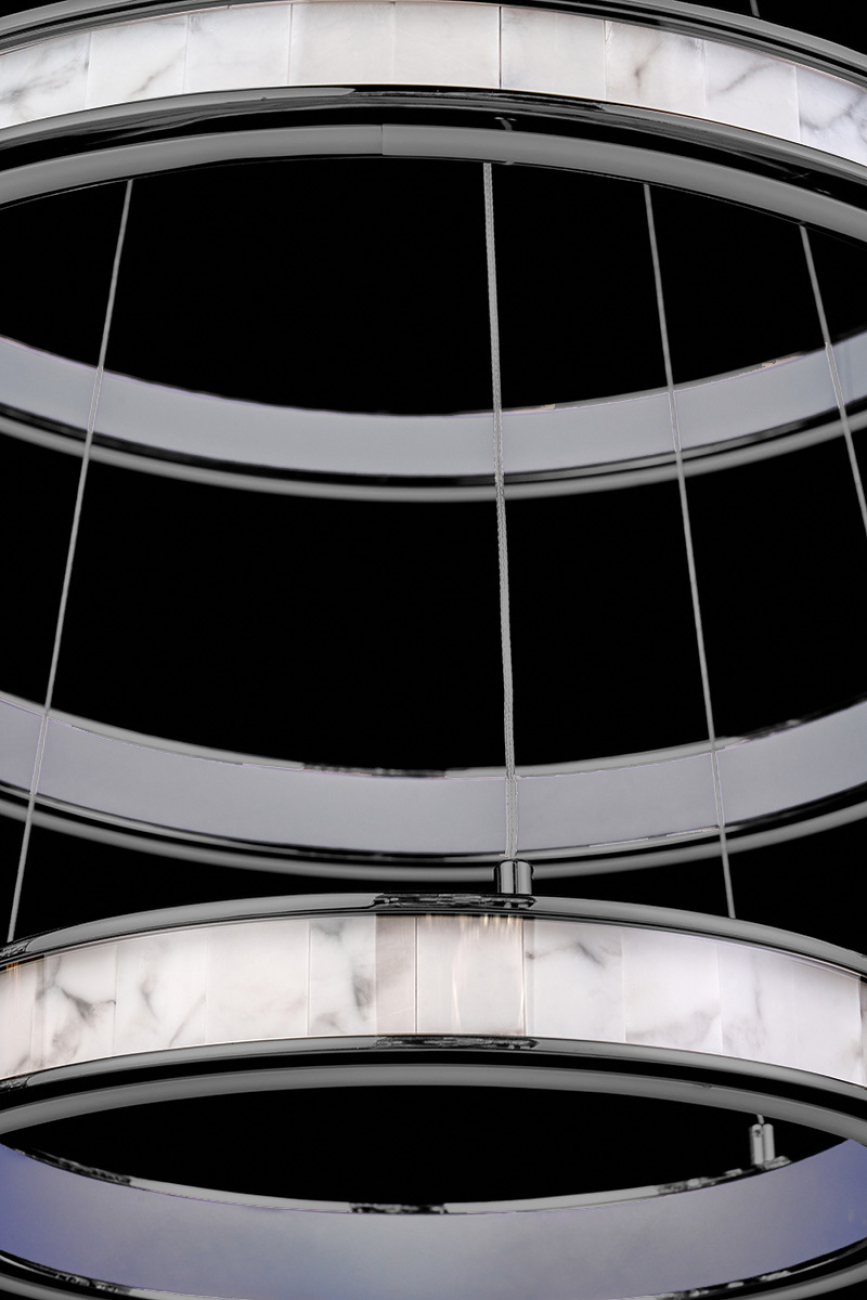 Подвесная люстра christine le7702/800-3k black chrome