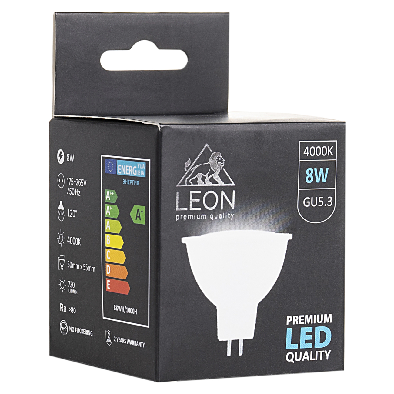 Светодиодная лампа leon le-mr16-8w-4000k