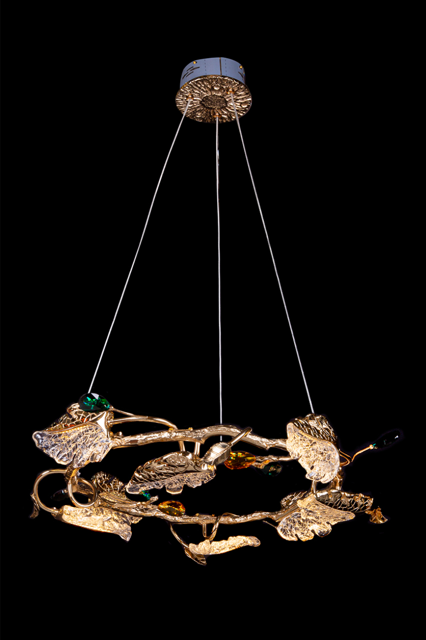 Подвесная люстра olivia le3037/600 gd