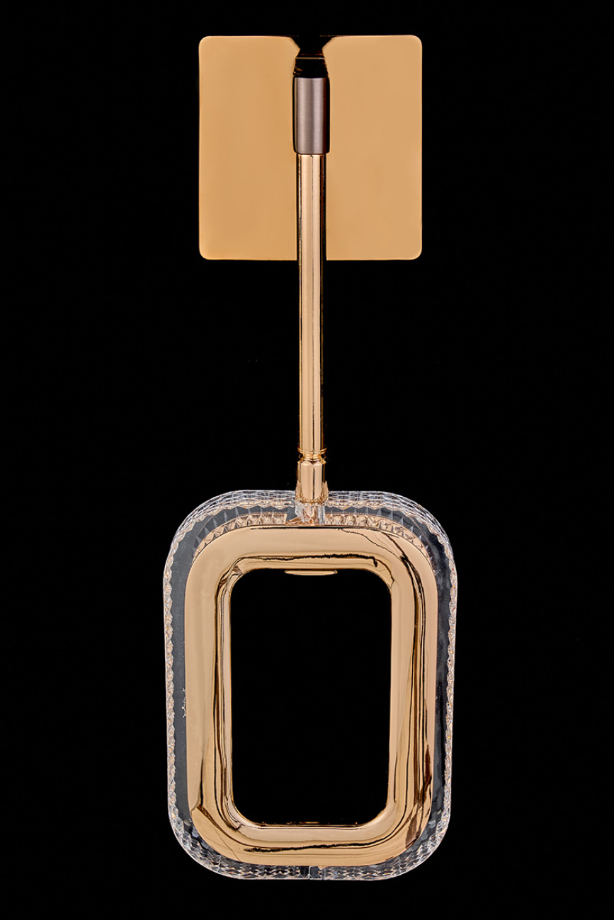 Бра theona le7701/1w grey/gold