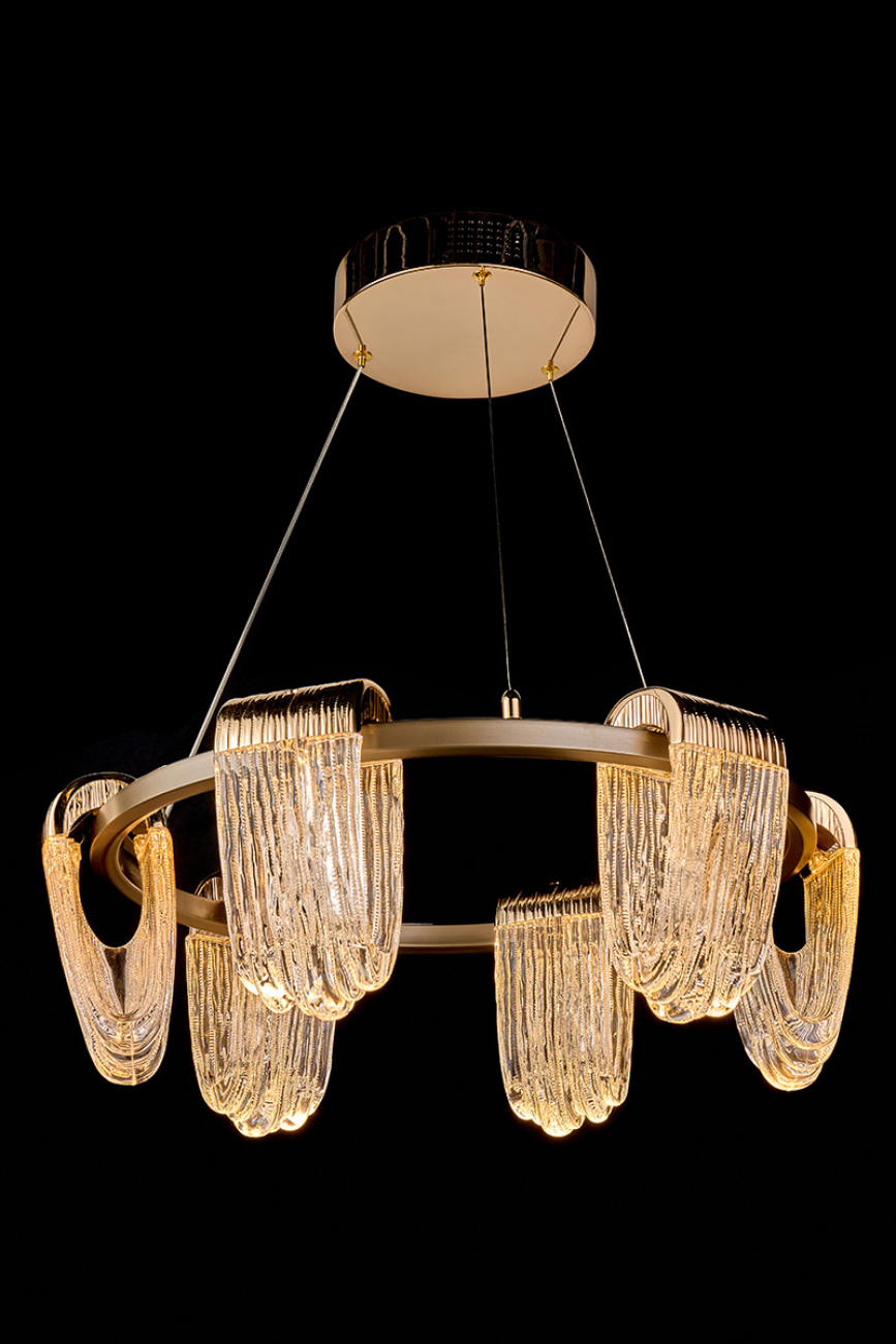 Подвесная люстра cascade le7717/6 gold