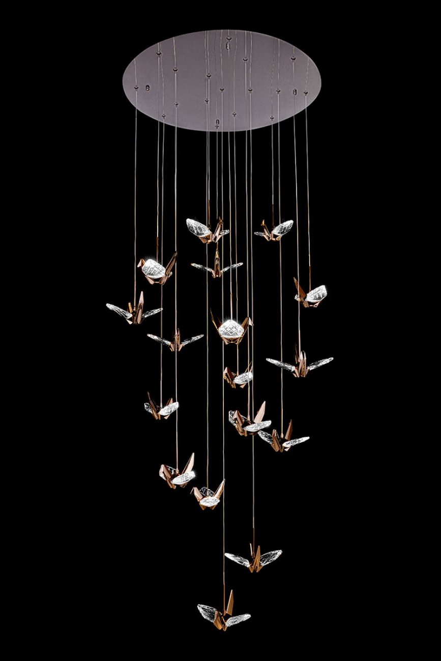 Подвесная люстра alma le7706/17 black chrome