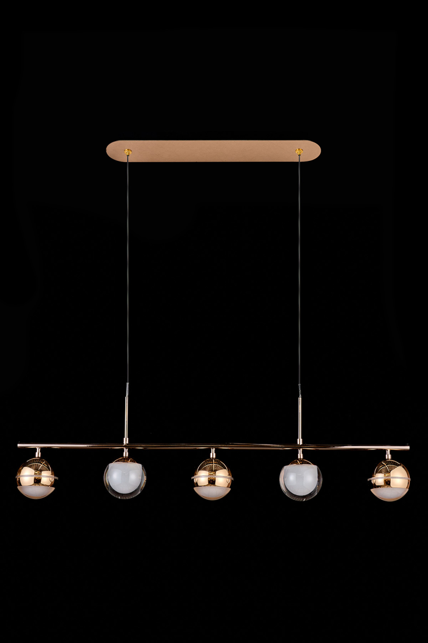 Подвесная люстра lilith le7709/5l black chrome/gold