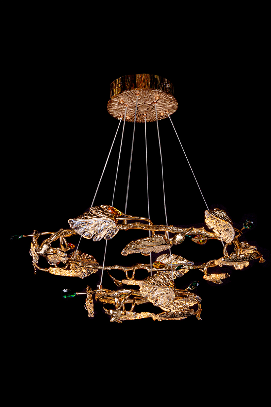 Подвесная люстра olivia le3037/800-2k gd