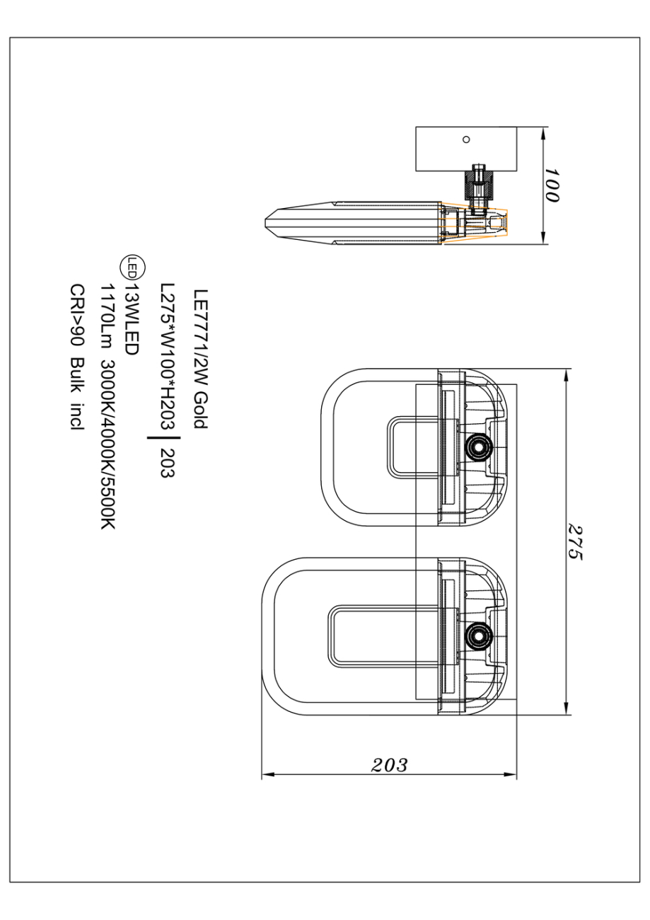 Бра natali le7771/2w gold