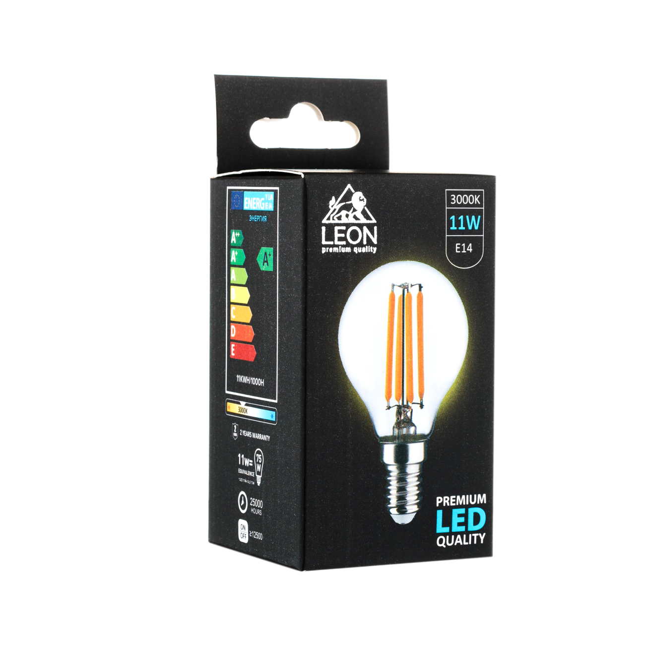 Светодиодная лампа leon le-g45-11w-3000k-e14/cl