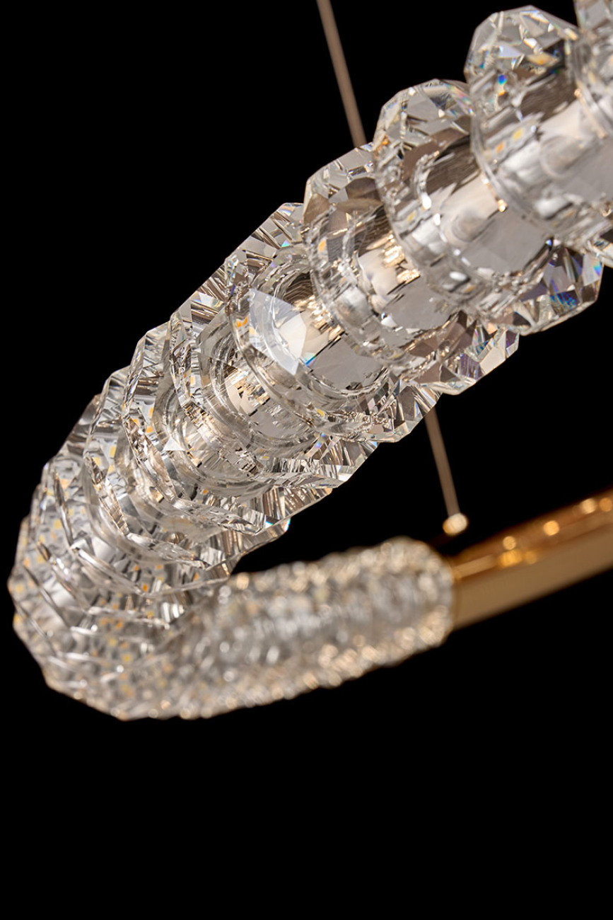 Подвесная люстра tesla le3064/800 gd