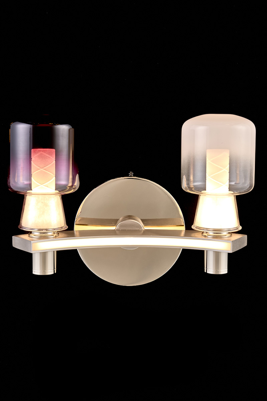 Бра marie le7719/2w nickel