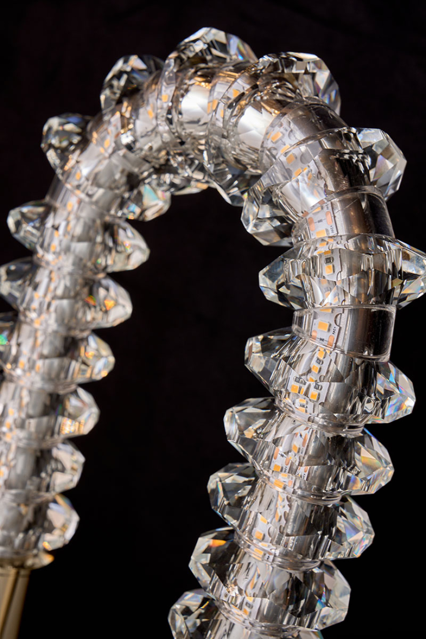 Настольная лампа tesla le3064/2t gd