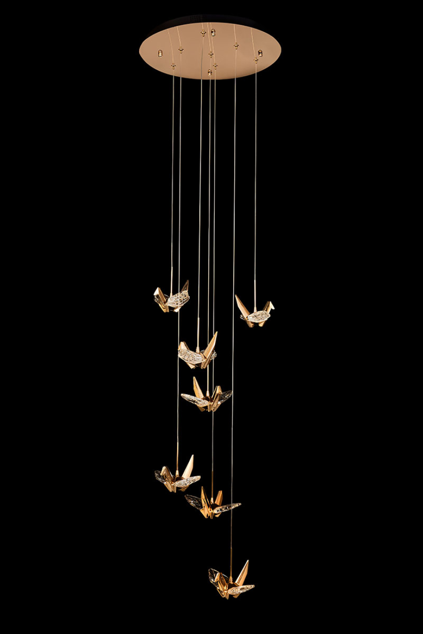 Подвесная люстра alma le7706/7 gold