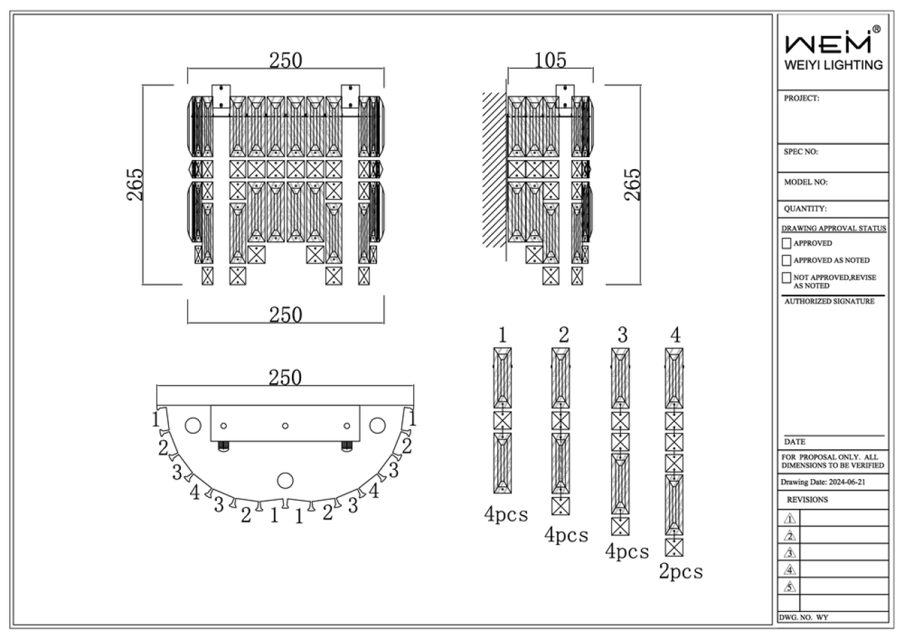 Бра forteresse le7295-1 ch