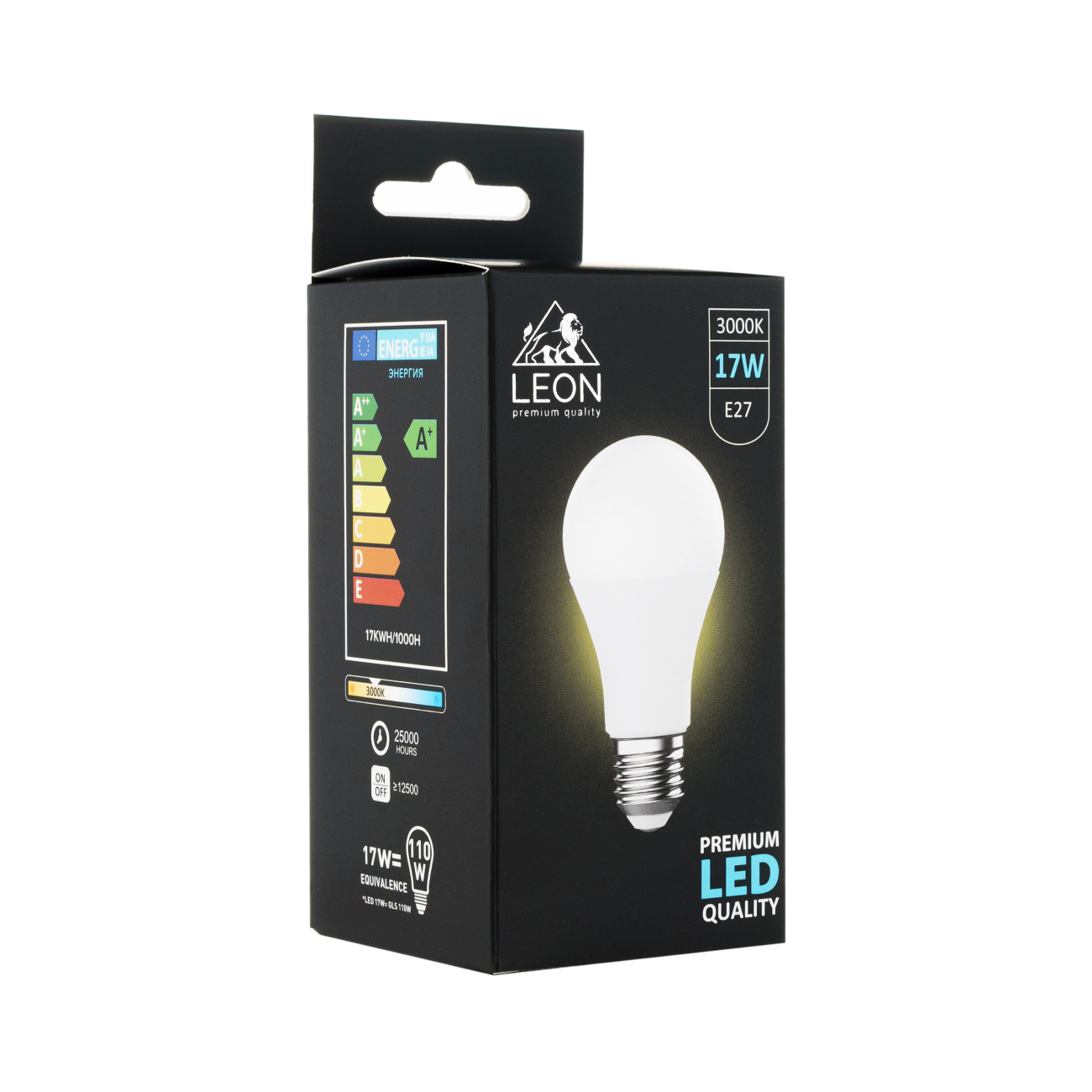 Светодиодная лампа leon le-a60-17w-3000k-e27