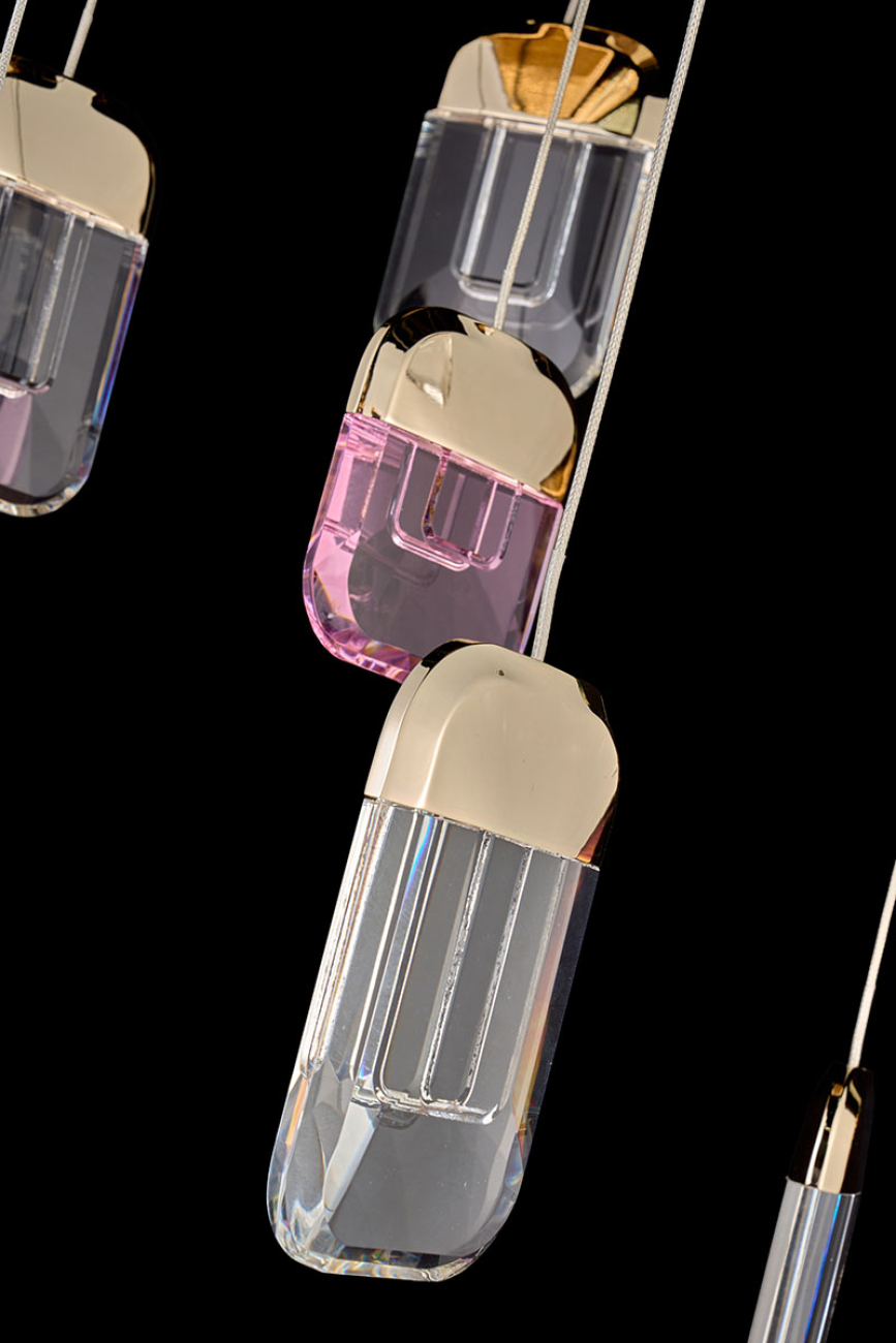 Подвесная люстра natali le7771/7 gold