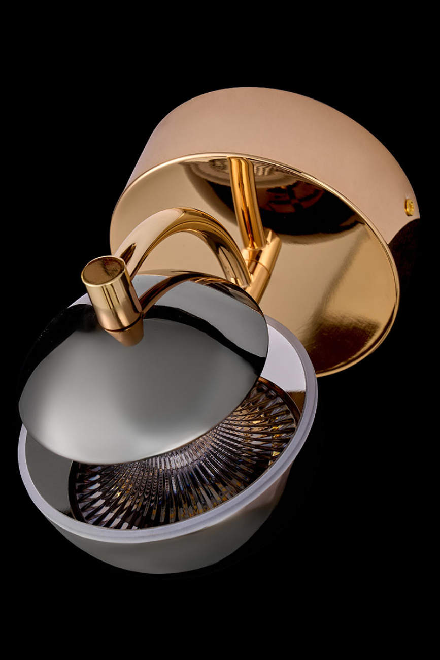 Бра jelly le7711/1w gold/black chrome