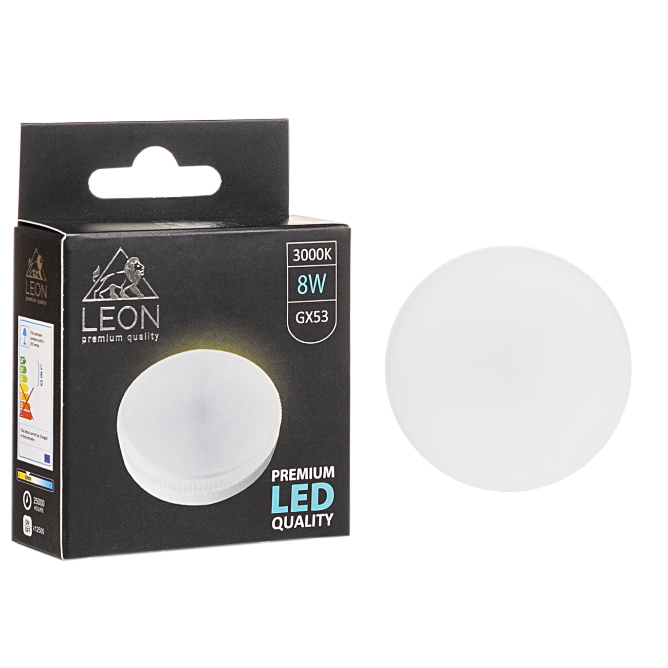 Светодиодная лампа leon le-gx53-8w-3000к