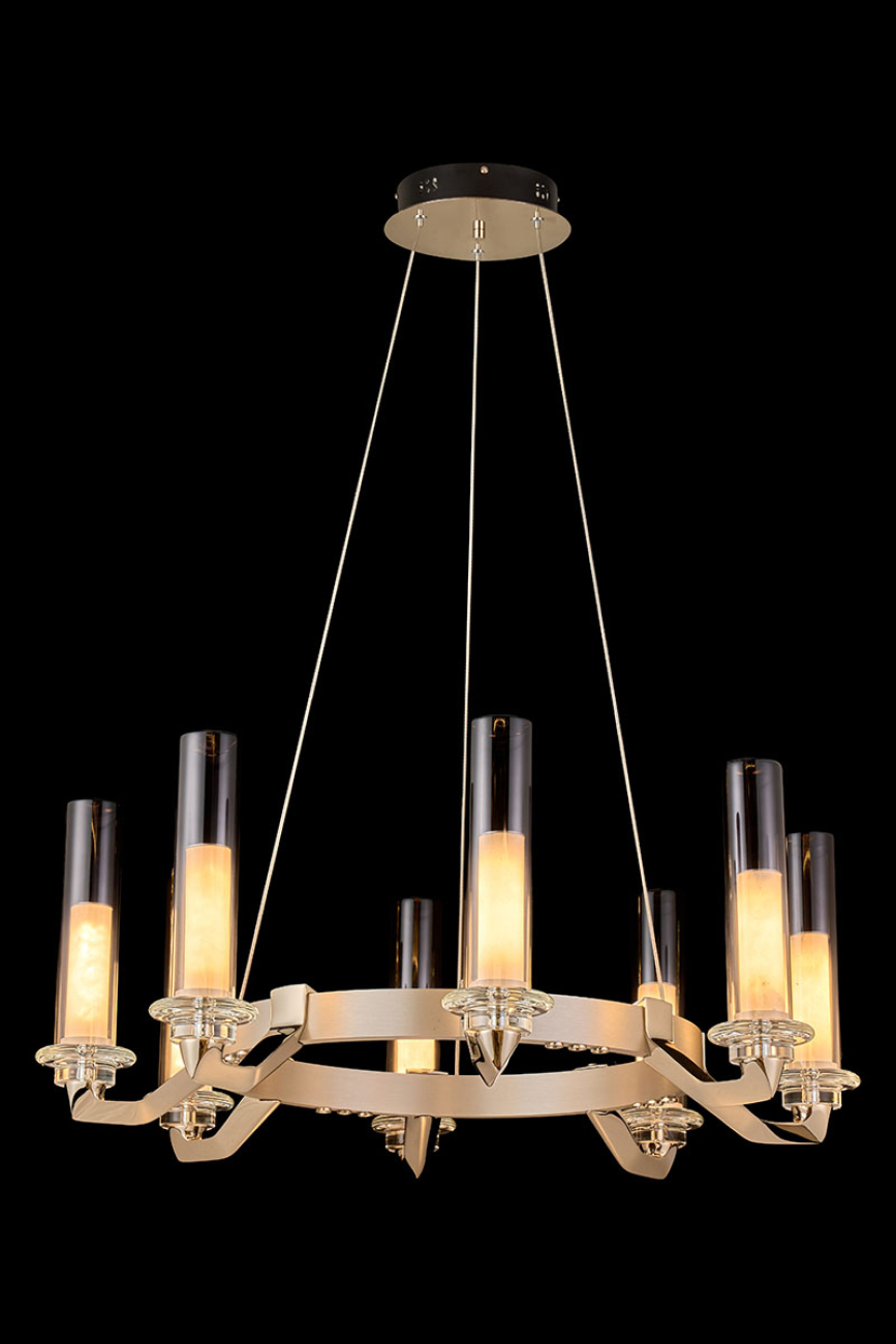 Подвесная люстра alana le7907/8 chrome