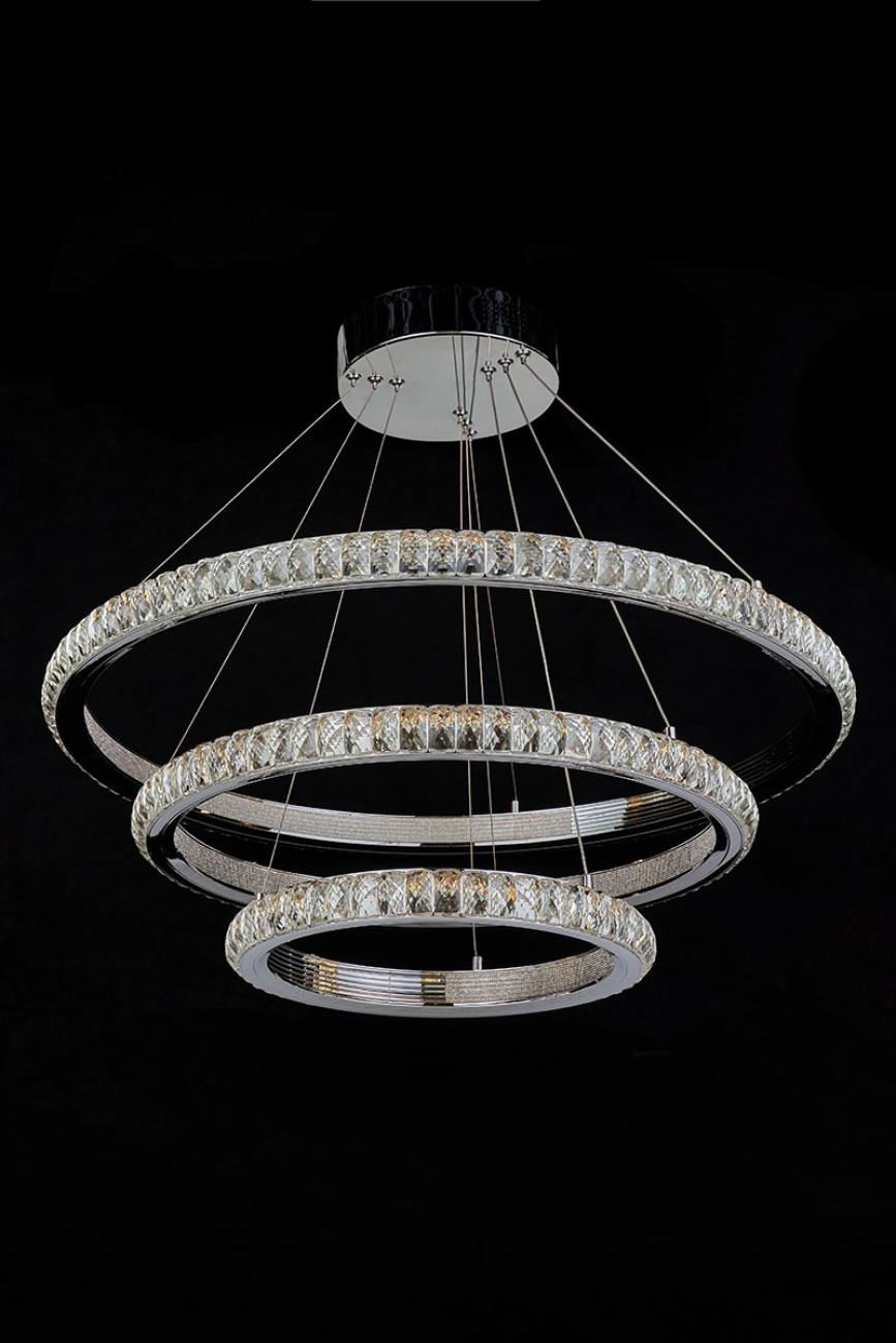 Подвесная люстра colisee le7718/800-3k chrome