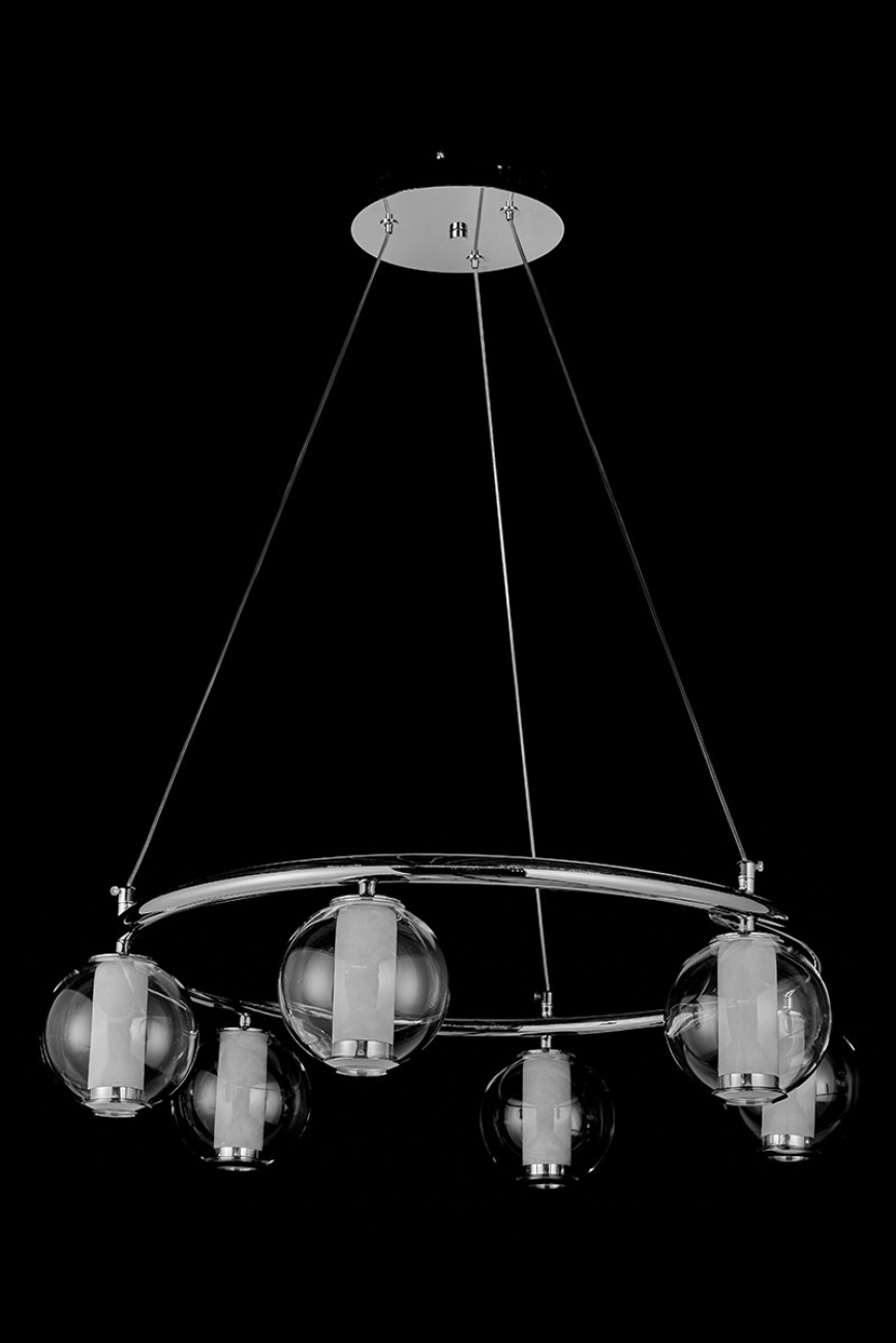 Подвесная люстра aurore le7703/6 chrome