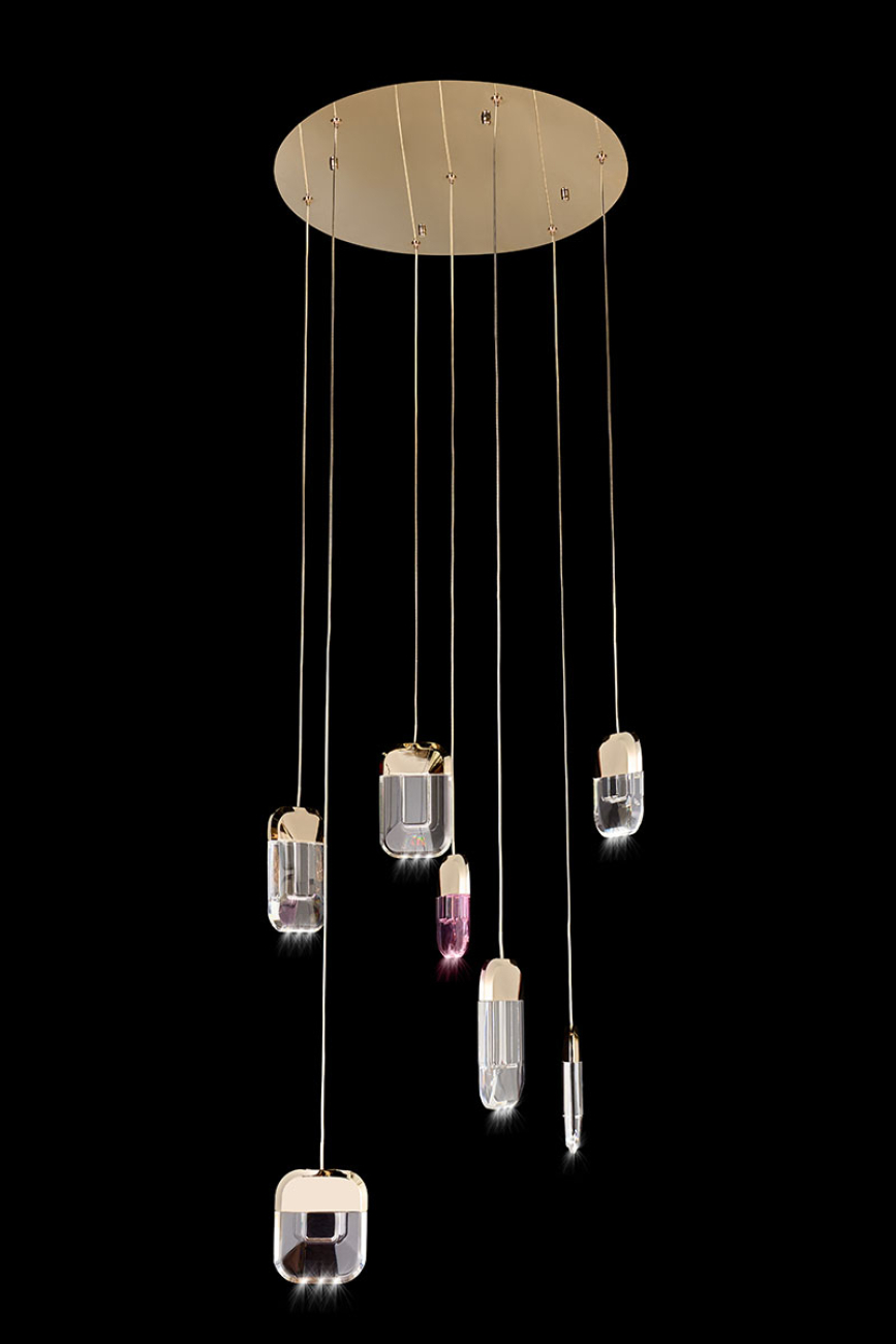 Подвесная люстра natali le7771/7 gold