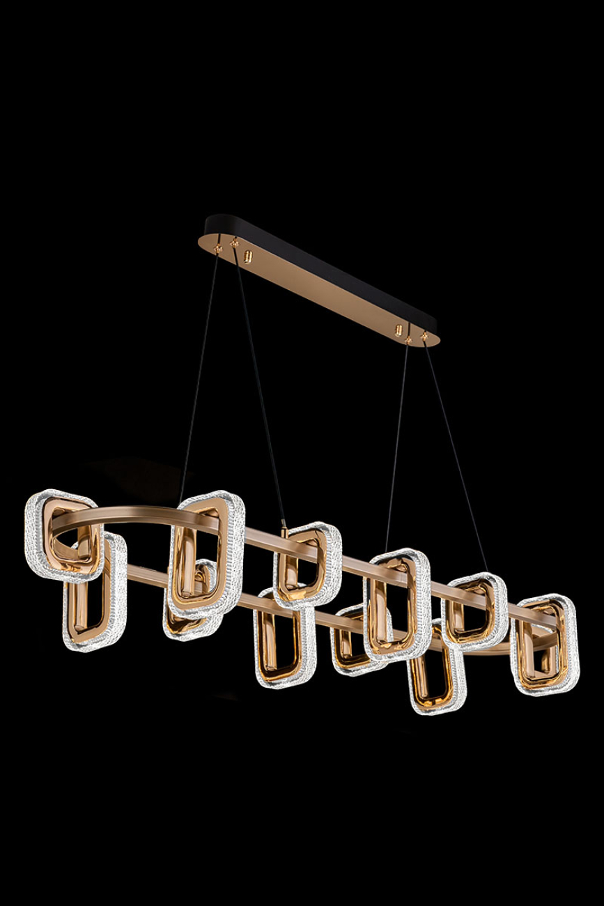 Подвесная люстра theona le7701/12l grey/gold