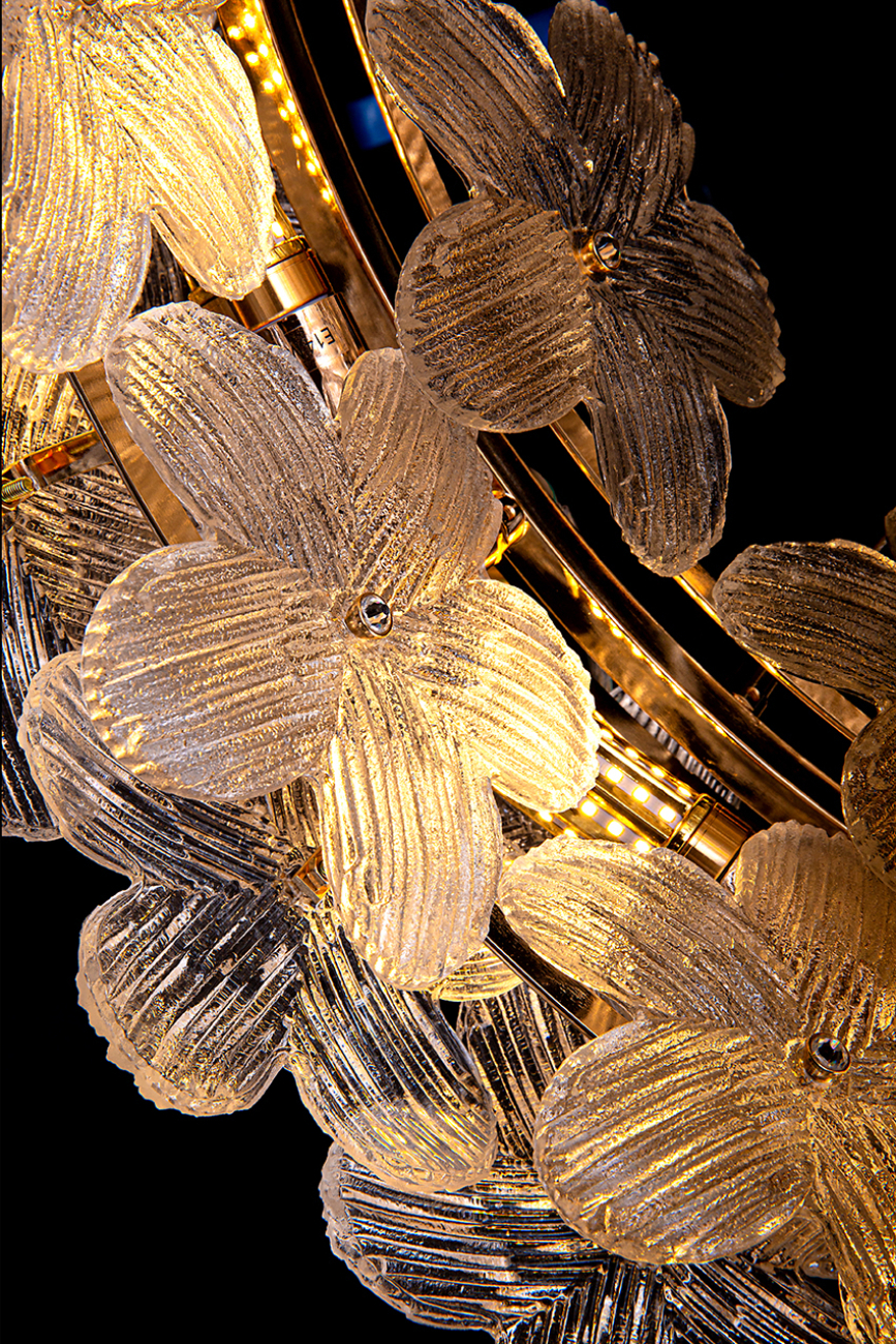 Подвесная люстра fleur le6867/800 gd