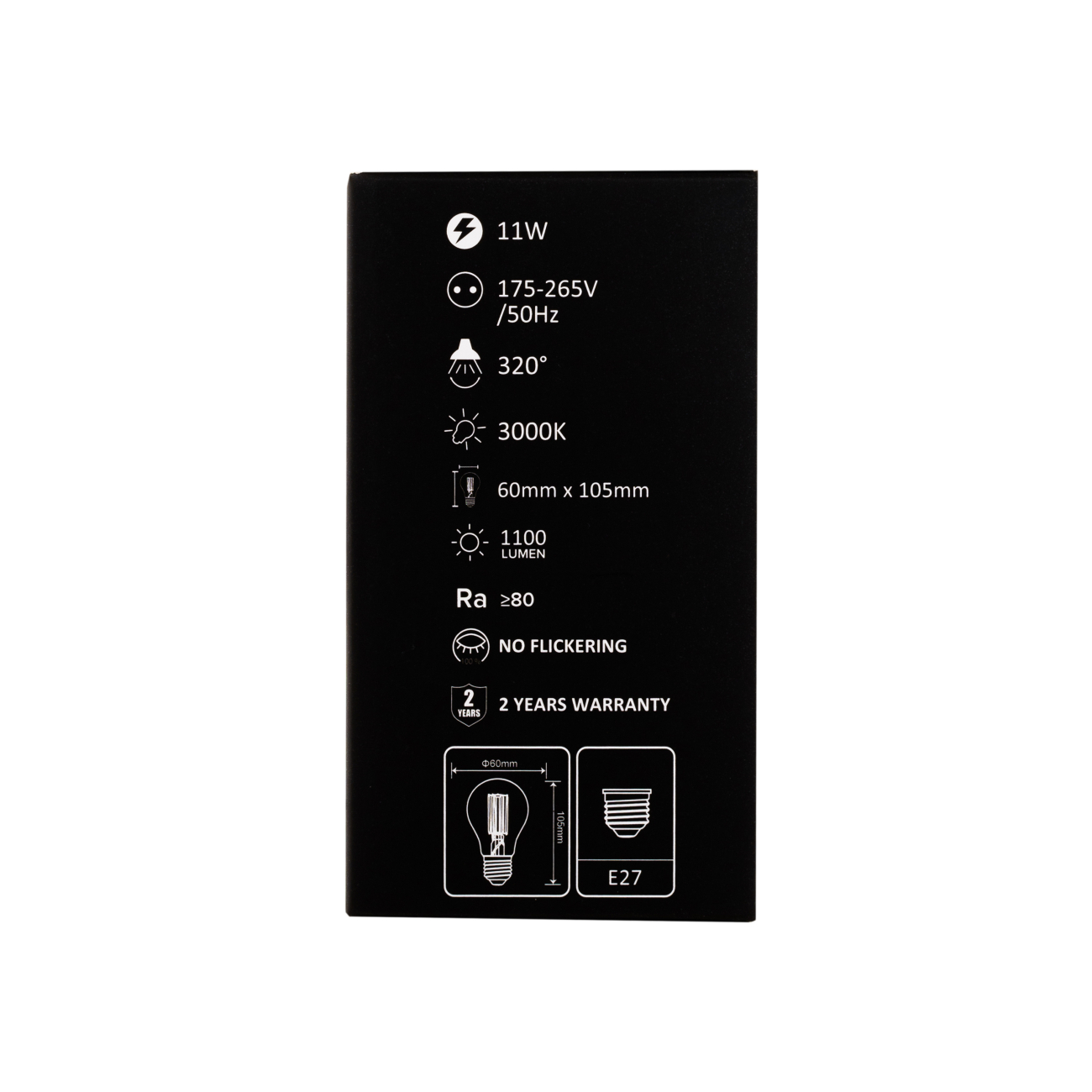 Светодиодная лампа leon le-a60-11w-3000k-e27/cl