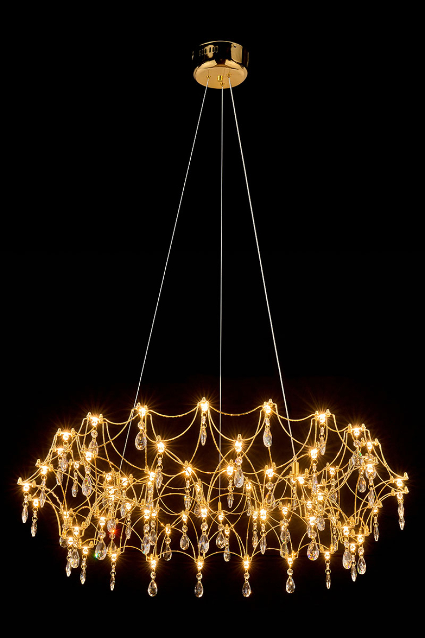 Подвесная люстра thea le3035/800 gd/tr