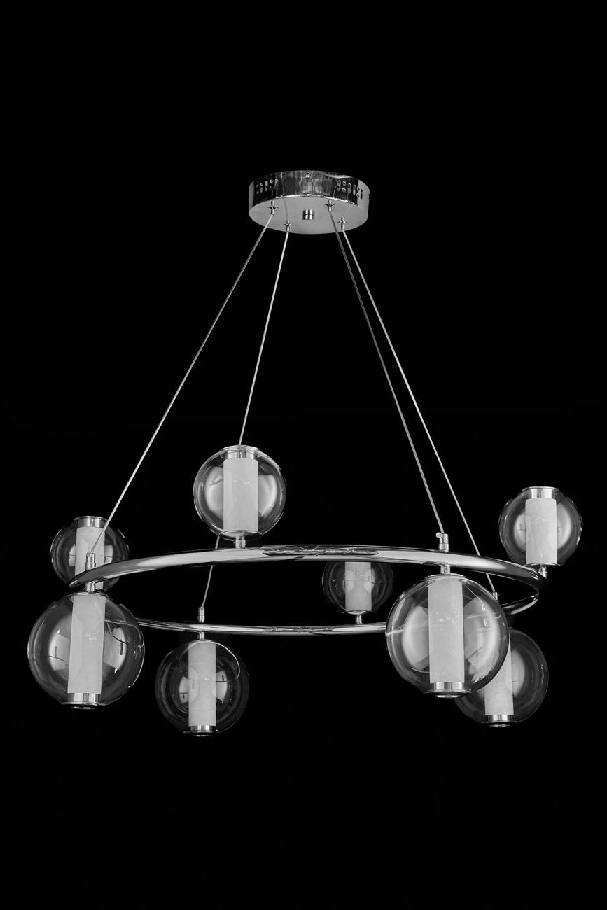 Подвесная люстра aurore le7703/8 chrome