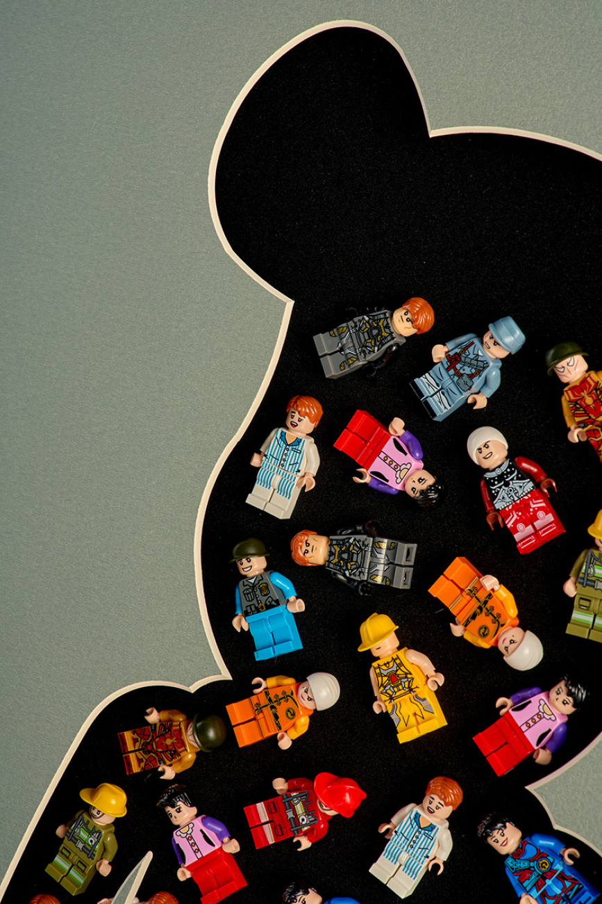 Картина bearbrick td101-6