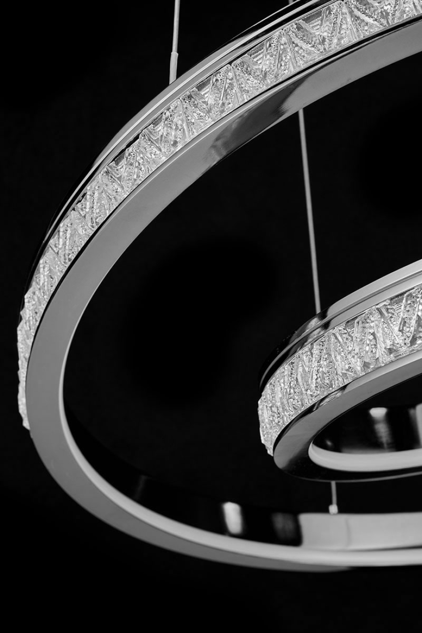 Подвесная люстра aida le7707/600z black chrome