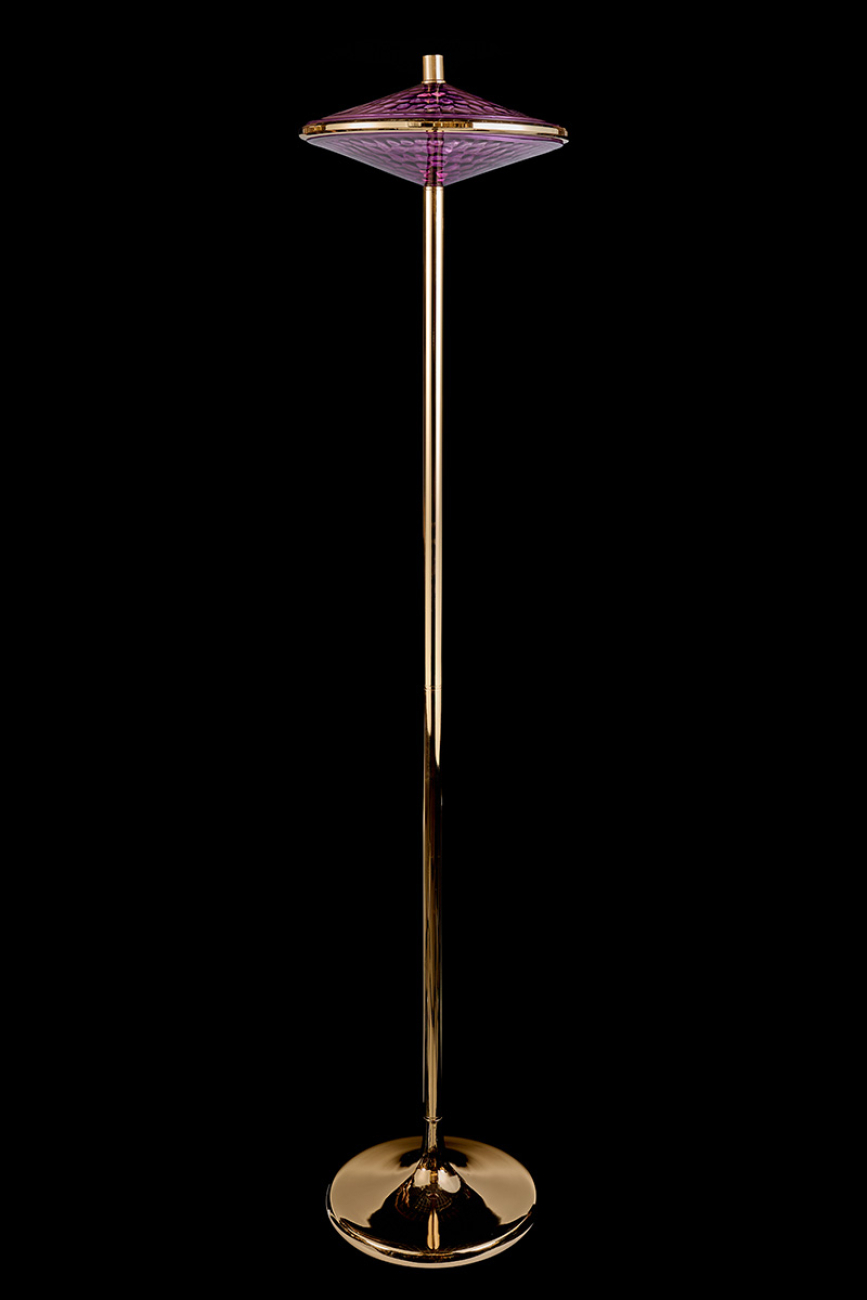 Торшер chantale le3027/1f gd/pu