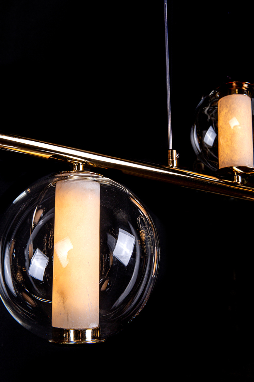 Подвесная люстра aurore le7703/5l gold