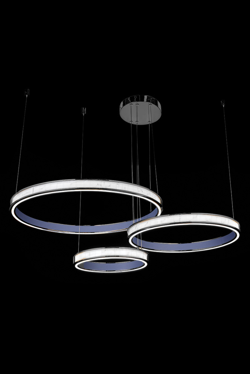 Подвесная люстра christine le7702/800-3f black chrome