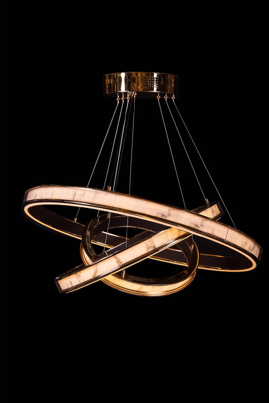 Подвесная люстра christine le7702/800-3k gold