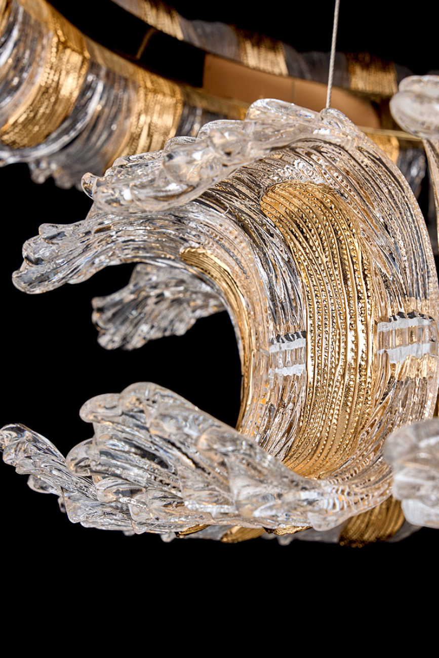 Подвесная люстра moana le3050/800-2k gd