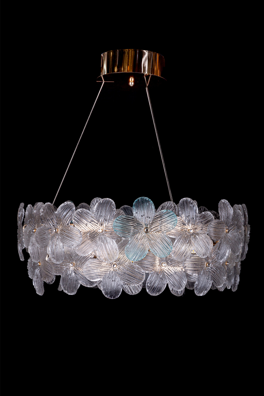 Подвесная люстра fleur le6867/600 gd