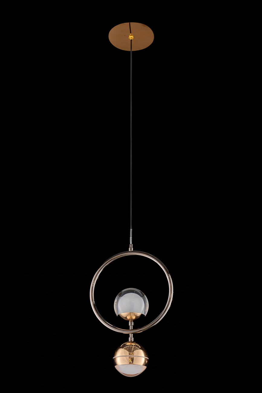 Подвесной светильник lilith le7709/1l black chrome/gold