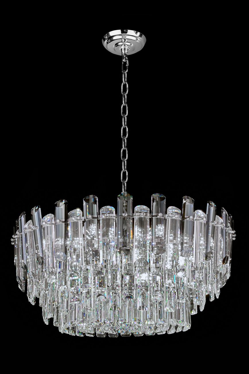 Подвесная люстра jacqueline le7161/600 ch/gr