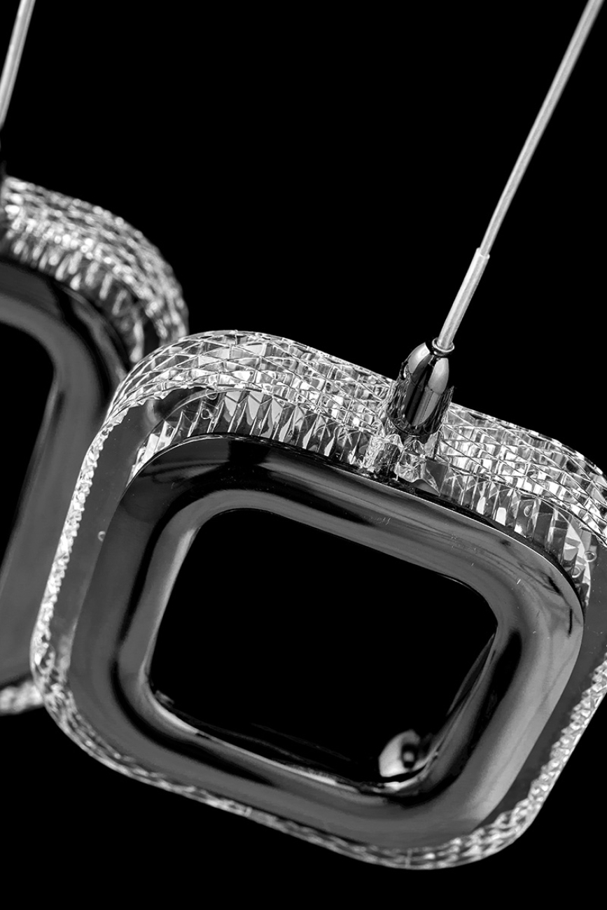 Бра theona le7701/2w grey/black chrome