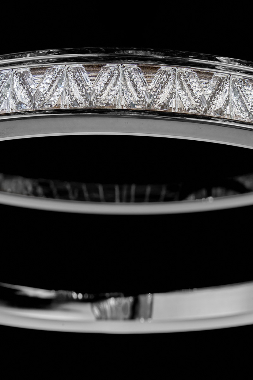 Подвесная люстра aida le7707/800-2k black chrome