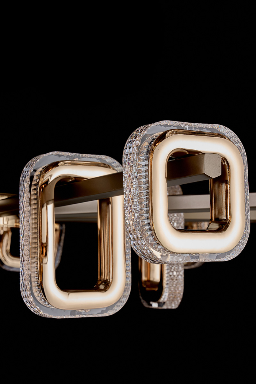 Подвесная люстра theona le7701/15 grey/gold