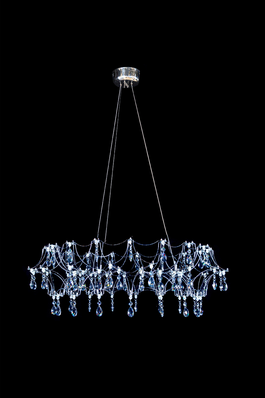 Подвесная люстра thea le3035/800 ch/tr