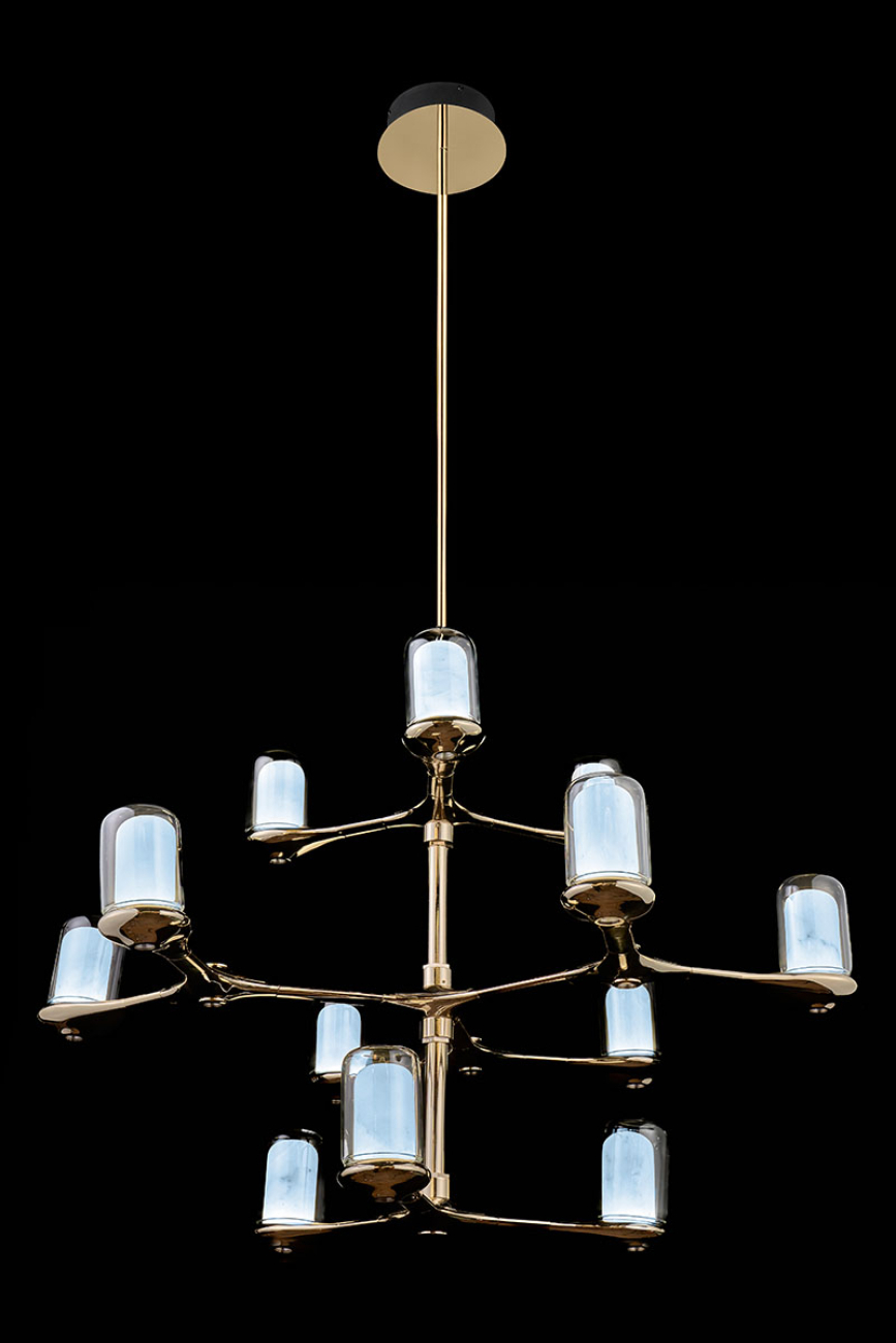 Подвесная люстра barbara le7908/3+6+3 gold