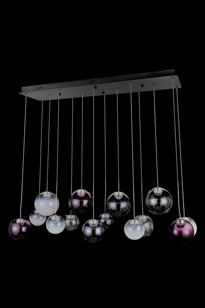 Подвесная люстра molecule le7723/14l chrome