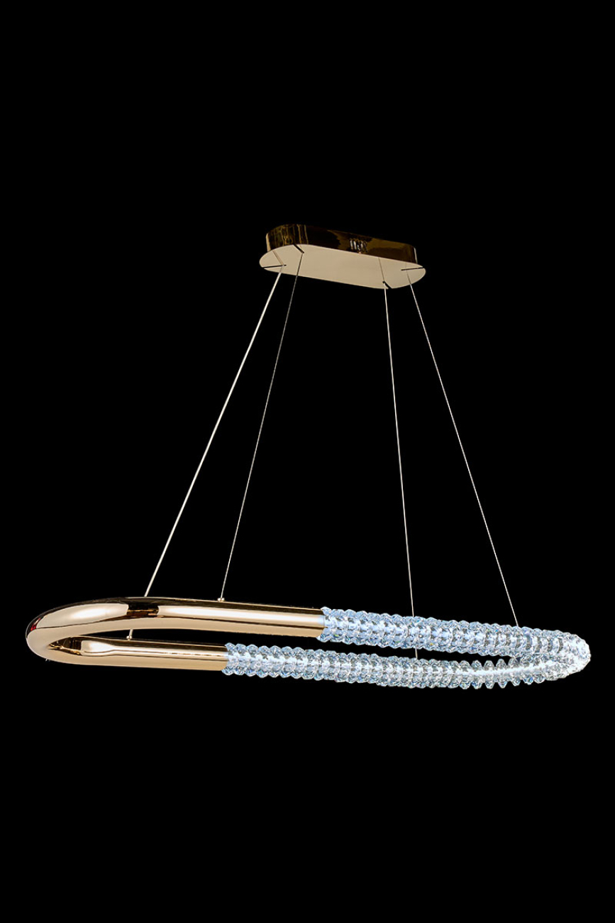 Подвесная люстра tesla le3064/1050l gd