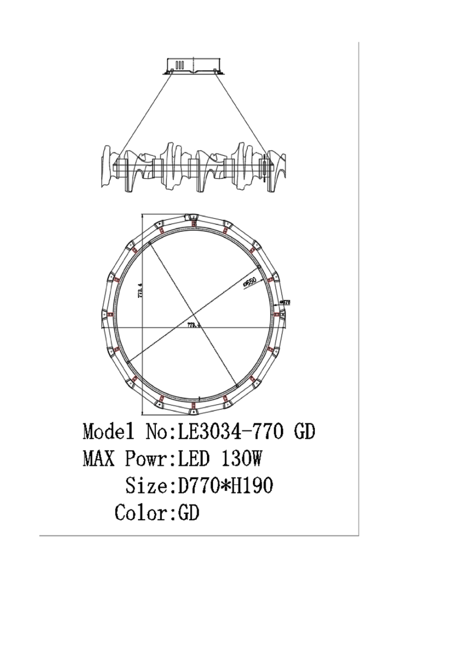 Подвесная люстра jamila le3034/770 gd